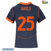 Inter Milan Manuel Akanji #25 Tredjedrakt Dame 2025-26 Kortermet